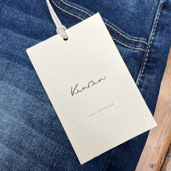 KanCan raw fringe hem high rise shorts - Picture 4 of 9